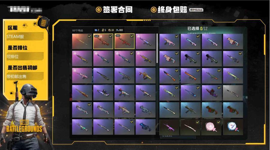 【可排位 带初邮出售 是否为豪华版:是 生存等级:251 未定级 LV1圣诞AKM,LV3朱雀M4 小丑女套 小丑女妆容,小丑女双马尾,男黑面容】